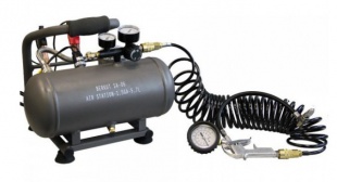 Пневмосистема автомобильная переносная BERKUT SA-06 компрессор 14 атм с ресивером 5,7 л