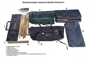 Палатка кемпинговая  Alexika   Victoria 5 Luxe ( 9155.5301) 