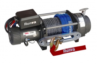 Лебёдка электрическая 24V Runva 17500 lbs 7960 кг синтетический трос ( EWN17500USR24V )