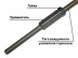 Удлинитель тяги привода вакуумного усилителя тормозов УАЗ буханка ( KTEX-3953 )