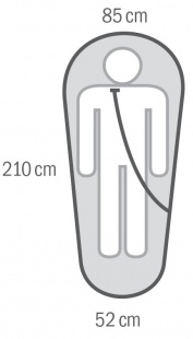 Спальный мешок HUSKY ENEMY -12С 210х85  (ENEMY -12С)