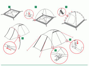 Палатка туристическая трекинговая  Alexika  Nakra 2 (9124.2101) 