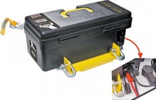Лебедка переносная Winch2Go электрическая в чемодане с синтетическим тросом Superwinch 4000 lbs/1800kg  12v (W1500)
