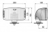 Противотуманная фара Wesem 5HP хром с проводом и решеткой (5HP 267.86/C)