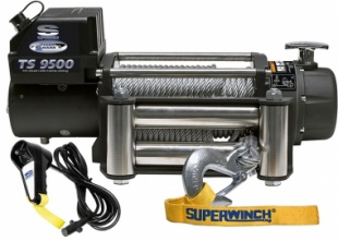 Лебедка электрическая Superwinch Tigershark 9500lbs/4300kg 12v стальной трос (W0976)