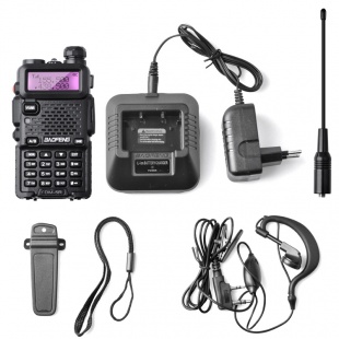 Рация Baofeng DM-5R Plus цифровая и аналоговая, диапазоны VHF/UHF, LPD, PMR, гарнитура. 