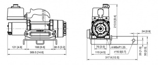 Лебедка электрическая для квадроцикла COMEUP CUB 4S CARRY ON с синтетическим тросом ATV/UTV 1814кг 12v (123900)