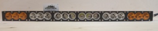 Фара светодиодная дальнего света 180w 18 диодов по 10W  белый/жёлтый цвет 3 контакта