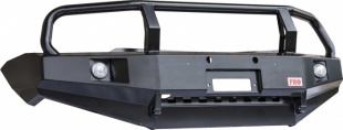 Бампер РИФ передний Mitsubishi L200 2005-2015 с доп. фарами, защитной дугой и защитой бачка омыват. (RIFTRT-10350)